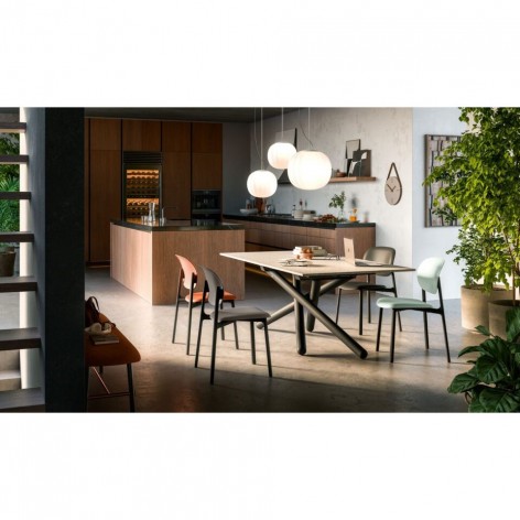 Sedia salotto/ufficio/cucina Zero" I am a green" CB2151 Connubia