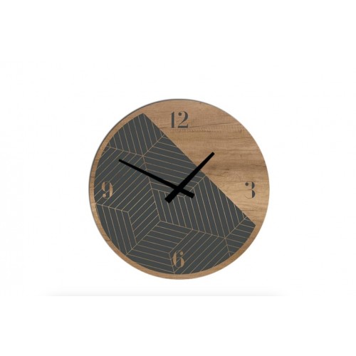 Orologio Clock in legno decorato Tomasella  0209006